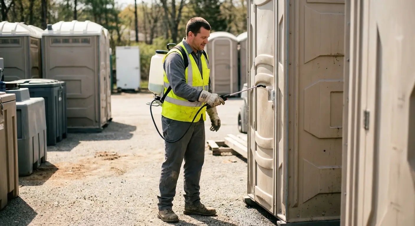 Sanitation safety protocols and portable restroom rental in Stafford, CT