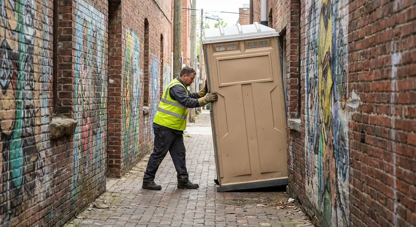 Portable toilet rental services in Stafford