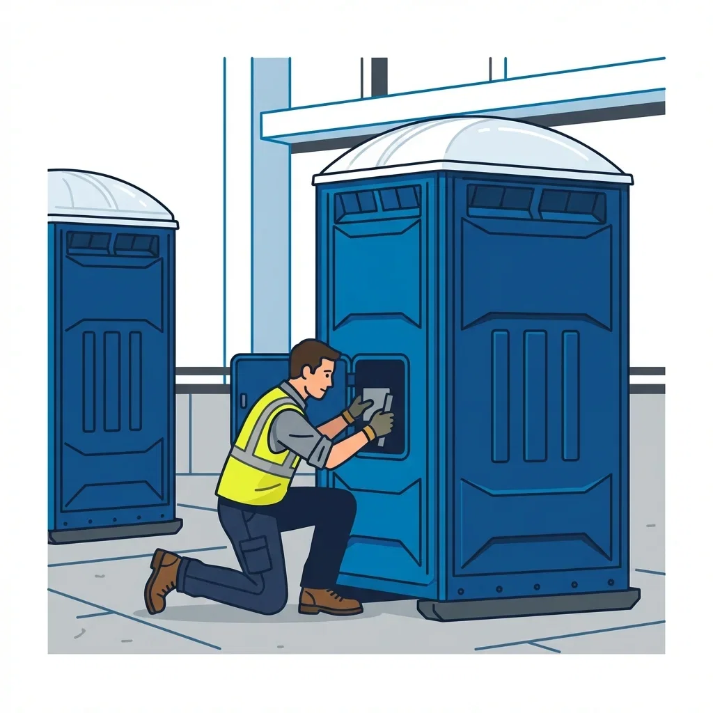 High-rise construction site sanitation logistics in Stafford, CT